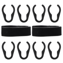 10 sujetadores para cables de micrófono, flexibles y duraderos