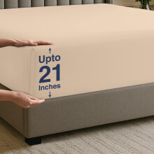 Utopia Bedding Queen Deep Pocket Fitted Sheet - Extra Deep Pocket - Fits up to 21 Inch Mattress - Hotel Luxury - Soft Breathable and Comfy - Shrinka