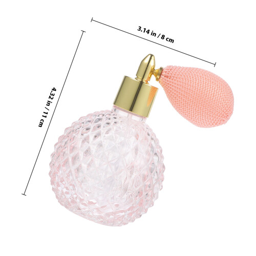 Botella De Vidrio Vintage 100Ml Para Perfume Con 1