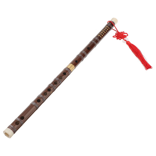 flauta de bambú a mano, instrumento chino, decoración hogar