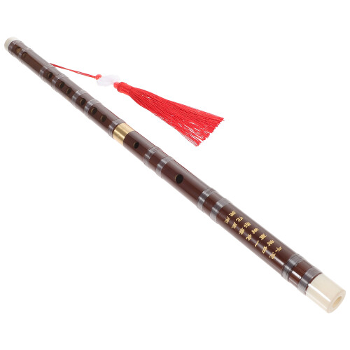 flauta de bambú a mano, instrumento chino, decoración hogar 1