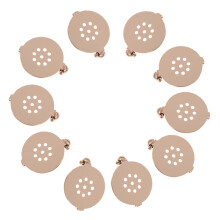 10 unidades bases para broches, plataformas, accesorios