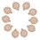 10 unidades bases para broches, plataformas, accesorios 1