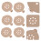 10 unidades bases para broches, plataformas, accesorios 6