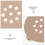 10 unidades bases para broches, plataformas, accesorios 10