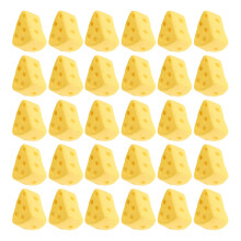 40 minicupcakes de queso falsos, postres de plástico decorativos