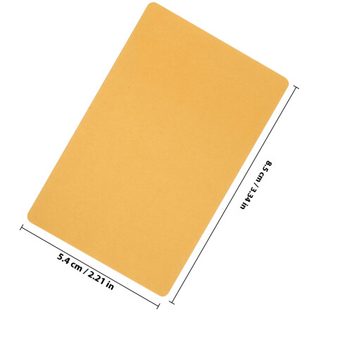 80 tarjetas metálicas de sin imprimir para 1