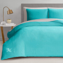 Juicy Couture Blue Crush Velour Fuld/Queen Dynes?t - 3-delt luksussenget?jsensemble