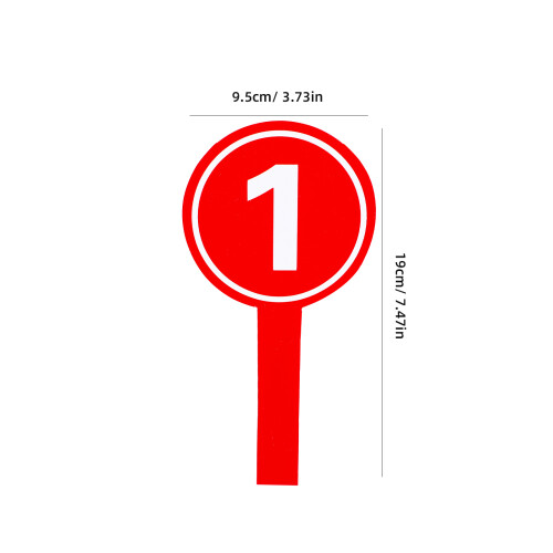 10 unidades de paletas marcadoras numéricas con mango práctico 1