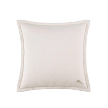 Tommy Bahama - Euro Sham Luxe geborduurde polyslubstof, ideaal accent voor uw bed, bank en stoel (Island Estate Beige 26"" x 26"")