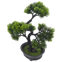 árbol de pino artificial bonsái para interior, planta falsa decorativa