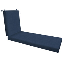 Coussin de chaise d'extrieur Honeycomb Essentials, 21 po x 70 po, texture Hampton, bleu marine, coussin de chaise de patio