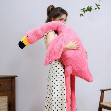 Labauxite Flamingo Pluche Kussen, Roze Flamingo Zachte Pluche Speelgoed, Cadeau voor Kinderen en Volwassenen (51in)