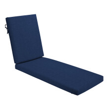 Arden Chaise Lounge-kussen voor buiten van schuim, 21 x 72, gemaakt met ProFoam, regenbestendig, lichtbestendig, saffierblauw Leala