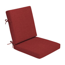 Arden Foam Outdoor Eetkamerstoelkussen 20 x 20 Gemaakt met ProFoam Regenbestendig Lichtbestendig Robijnrood Leala