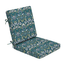 Arden Foam Outdoor Eetkamerstoelkussen 20 x 20 Gemaakt met ProFoam Regenbestendig Lichtbestendig Saffier Aurora Blauw Damast