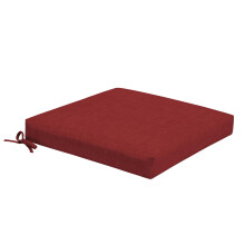 Arden Foam zitkussen voor buiten dineren, 19 x 19, gemaakt met ProFoam, regenbestendig, lichtbestendig, robijnrood Leala