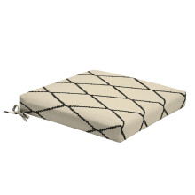 Arden Foam zitkussen voor buiten dineren, 19 x 19, gemaakt met ProFoam, regenbestendig, lichtbestendig, Tan Diamond Trellis