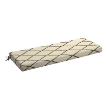 Arden Foam buitenbankkussen 48 x 18 Gemaakt met ProFoam regenbestendig lichtbestendig Tan Diamond Trellis