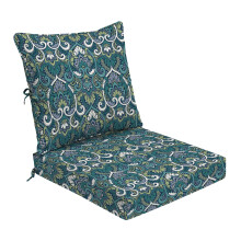 Arden Foam Venkovn sada poltru hlubokch sedadel 24 x 24 Vyrobeno z ProFoam odolnho proti vyblednut, safr Aurora Blue Damask
