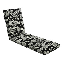 Arden Foam Chaise Lounge-kussen voor buiten, 21 x 72 Gemaakt met ProFoam, regenbestendig, lichtbestendig, Ashland Black Jacobean