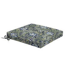 Arden Foam zitkussen voor buiten dineren, 19 x 19, gemaakt met ProFoam, regenbestendig, lichtbestendig, saffier, Morrison bloemen