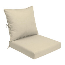 Arden Foam Outdoor Diepe Zitkussenset 24 x 24 Gemaakt met ProFoam Regenbestendig Vervagingsbestendig Tan Leala