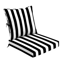 Arden Foam Venkovn sada poltru hlubokch sedadel 24 x 24 Vyrobeno z ProFoam odolnho proti deti a vyblednut cern pruh Cabana