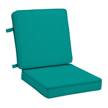 Arden Foam Outdoor Double Welted Eetkamerstoelkussen 20 x 20 Gemaakt met ProFoam Regenbestendig Lichtbestendig Gem?eerd Blauwgroen Geweven Effen