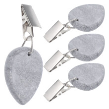 4 uds. peso para mantel exterior, mármol, clip antideslizante