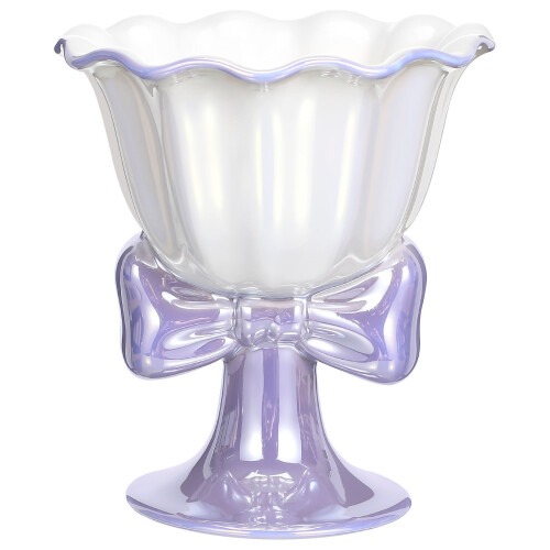 Con Pie Taza Para Leche Yogur Cereal