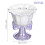 Con Pie Taza Para Leche Yogur Cereal 3
