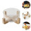 Bowl De Vidrio Transparente Resistente Calor Con Base De Madera 8