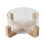 Bowl De Vidrio Transparente Resistente Calor Con Base De Madera 7