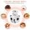 1Pc Cartoon Animal Ceramic Bowl White Practical Food Container 5