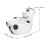 1Pc Cartoon Animal Ceramic Bowl White Practical Food Container 2