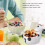 1Pc Cartoon Animal Ceramic Bowl White Practical Food Container 10