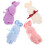 4 . toallas en forma de , regalo para 4