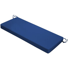 Mrsenloi Outdoor bankkussen 48 x 16 x 3 inch met banden Dikke waterdichte veranda schommelkussens voor terrasmeubilair Stoelkussen Zitbank Tuin Verva