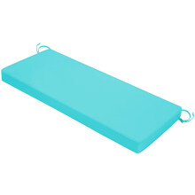 Mrsenloi Outdoor bankkussens 42 x 18 x 3 inch met banden Dikke waterdichte veranda schommelkussens voor terrasmeubilair Stoelkussen Zitbank Tuin Verv
