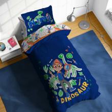 Sunny Side Up Barntcken Set innehller lakan och kuddfodral - Mjukt och mysigt bddset fr elegant rumsinredning Bl - Blippi 5-delads enkelsng