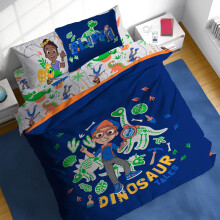 Sunny Side Up Barntcken Set innehller lakan och kuddfodral - Mjukt och mysigt bddset fr elegant rumsinredning Bl - Blippi 7-delad helsng