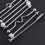 pendientes industriales inoxidable flechas barra roscada unisex 11