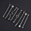 pendientes industriales inoxidable flechas barra roscada unisex 9