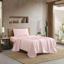 Wrangler - Draps de lit double XL respirants et infroissables avec taie d'oreiller assortie, lgers pour une utilisation toute l'anne, essentiel