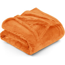 Utopia Bedding Fleece Blanket Twin Size Burnt Orange 300GSM Luxury Anti-Static Fuzzy Soft Microfiber Bed Blanket (60x80 Inch)