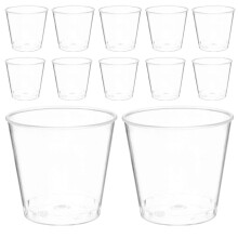 50 godets plastique transparent pour dégustation eau lait jus