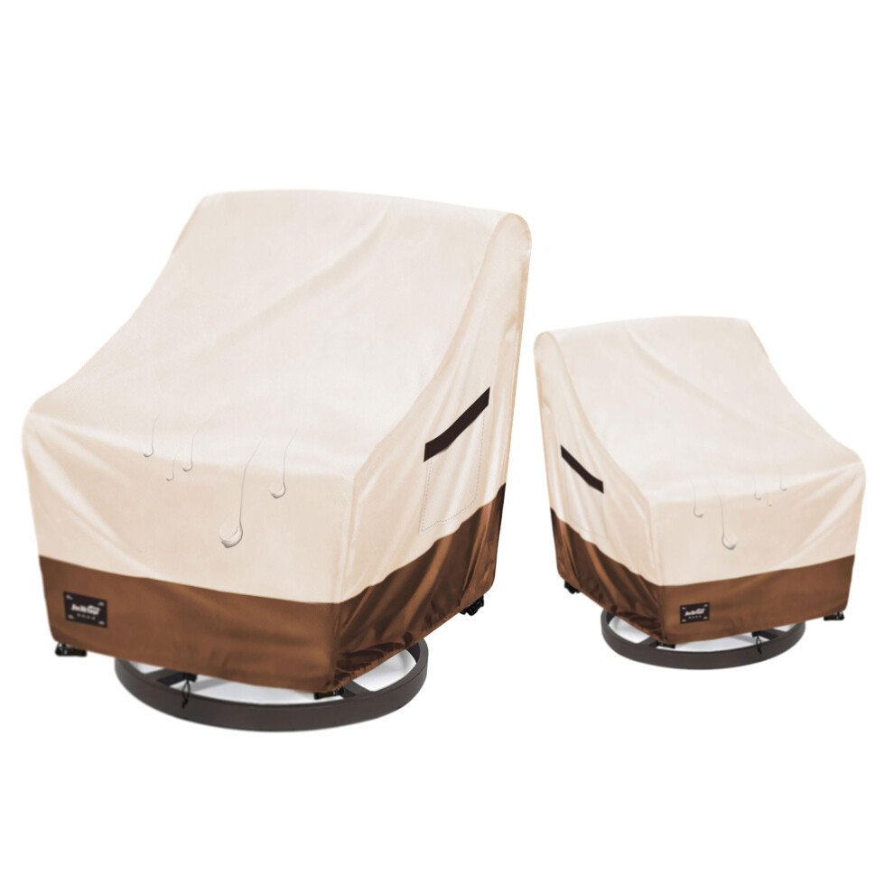Jin Hrtoyi Outdoor Chair Covers 2 Pack (27W x32D x37H inches) 100% Waterproof Heavy Duty Patio Furniture Covers Outdoor Furniture Covers Waterproof-image-OPC-PM952DG-NEW