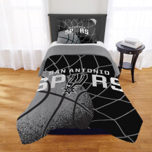 NORTHWEST San Antonio Spurs officieel gelicentieerde NBA-dekbedset - Full/Queen & Twin/Twin XL - Zacht beddengoed met teamlogo en kussenhoezen - Bask