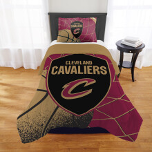 NORTHWEST Cleveland Cavaliers Officieel gelicentieerde NBA-dekbedset - Full/Queen & Twin/Twin XL - Zacht beddengoed met teamlogo en kussenhoezen - Ba